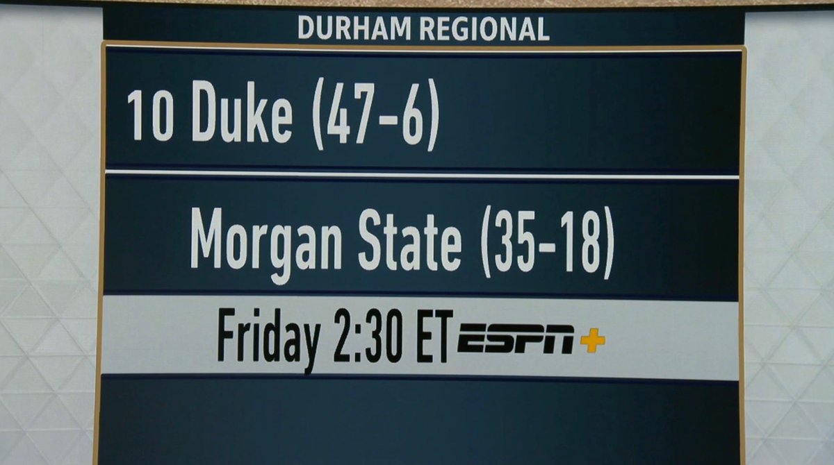 MorganStBears's tweet photo. @MorganStateBears🐻🥎 will head to the Durham Region, where they will open up against the No. 10 seed @DukeSOFTBALL😈 on Friday, May 17 at 2:30 pm.
@MEACSports | @UnderArmour
#GoBears🔷🔶 https://t.co/fzI4AR9wPi
