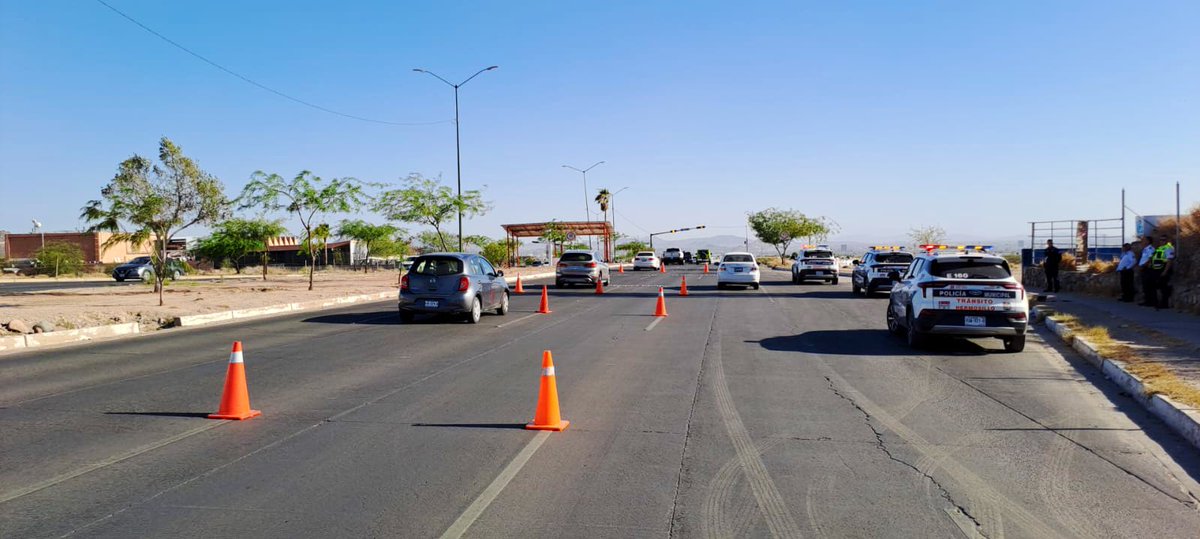 Nuestr@s compañer@s están listos para atender la vialidad por el Blvd Morelos final, previo al debate de candidat@s a la alcaldía de Hermosillo, organizado por @IEESonora Les recordamos a simpatizantes y público en general de las y los candidatos, que no se permite el