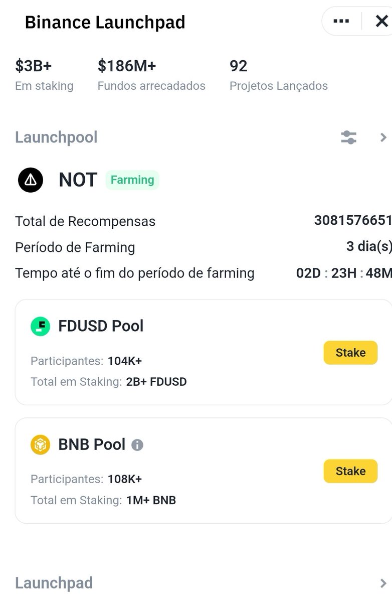 Notcoin Launchpool Binance #Notcoin #NOT #NotcoinGame