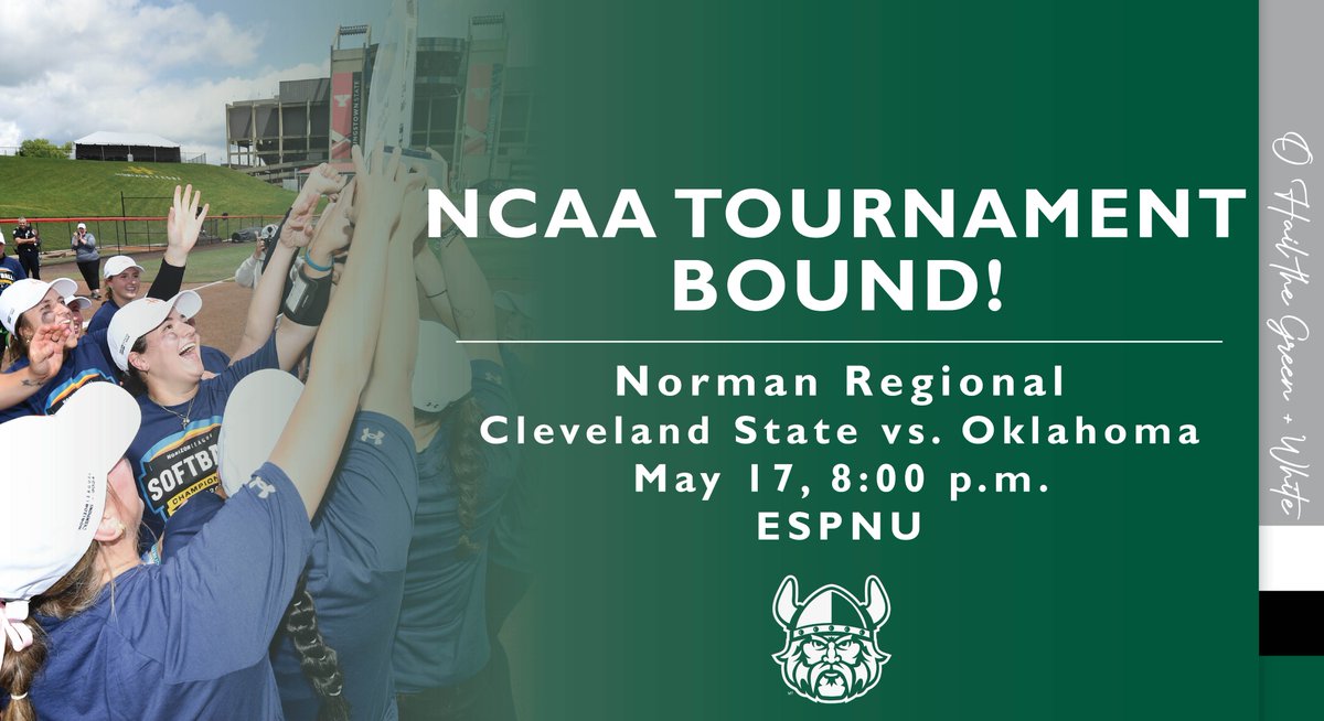 It's official!! We will take on Oklahoma in the first game of the Norman Regional on Friday at 8:00 p.m. #GoVikes