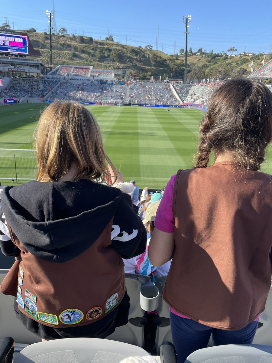 Thank you <a href="/sandiegowavefc/">San Diego Wave FC</a> and <a href="/sdgirlscouts/">Girl Scouts San Diego</a> for this awesome opportunity to cheer on some fantastic women role models!