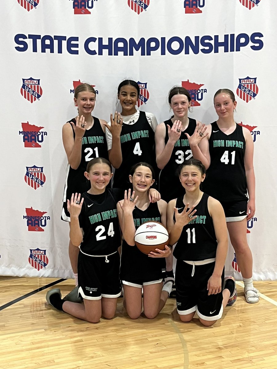 Congratulations to our High Impact 7th grade in claiming the MN AAU division 2 state championship!
