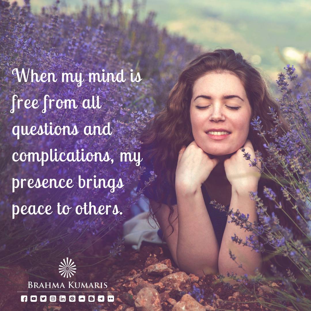 We emit a different vibe around us when our mind is completely clean and clear of any issues and complex thought. For someone who is overwhelmed by overthinking, this energy is like a cool breeze. It assists them in letting go of all their questions and finding inner peace.