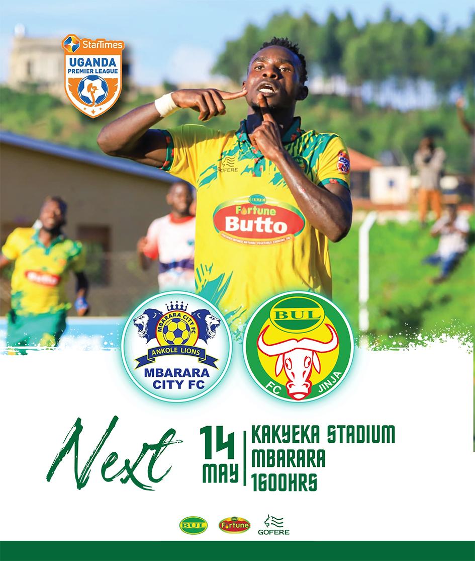 Bulfc1's tweet photo. 🛑 UP NEXT 🛑

A trip to Western Uganda for our second last away fixture of the season awaits tomorrow. || YES WE CAN GIANTS. 

🆚 @Mbarara City 
🏆 Startimes Uganda Premier league 
⏰ 4pm
🗓️ Tue 14th || #BULFC  || #MBRBUL  || #SUPL https://t.co/UEdw6jvuOF