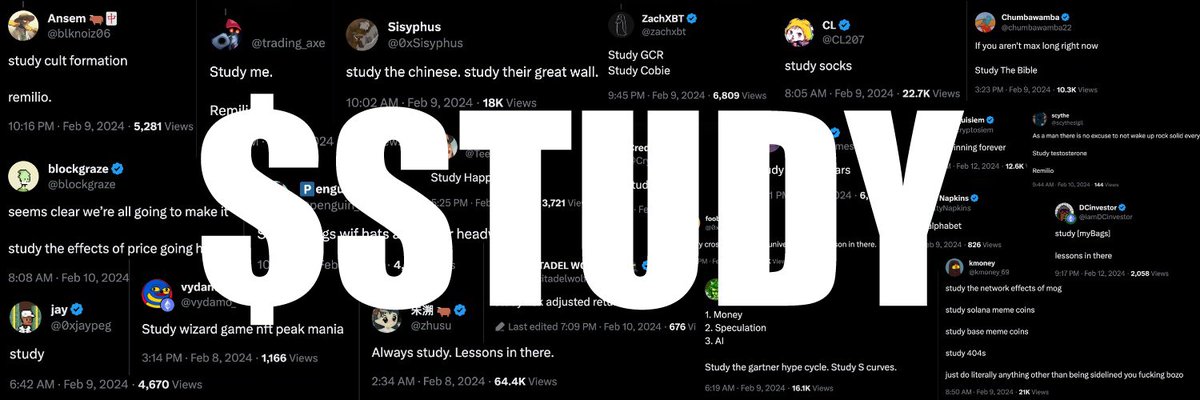 studyonsol's tweet image. $STUDY Community Cult is live! 

CA: GWdFcYSbpQLywCe5qQkBPeojHGQHmX3L16SQM9mq9fCt

Website: studycoinsol.com

CHART: dexscreener.com/solana/Co3qUMm…

TG: t.me/studycoinonsol