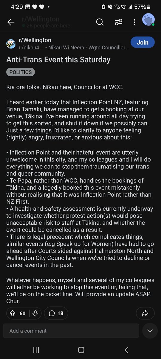 This is what our rates moneys goes on. Wages for crybabies  like this. Wanting to shut down a speaking event he doesn't agree with. I would have to say bro you've missed the boat. Your day in the sun is over.
#CASSREPORT
#WPATH files
@WgtnCC