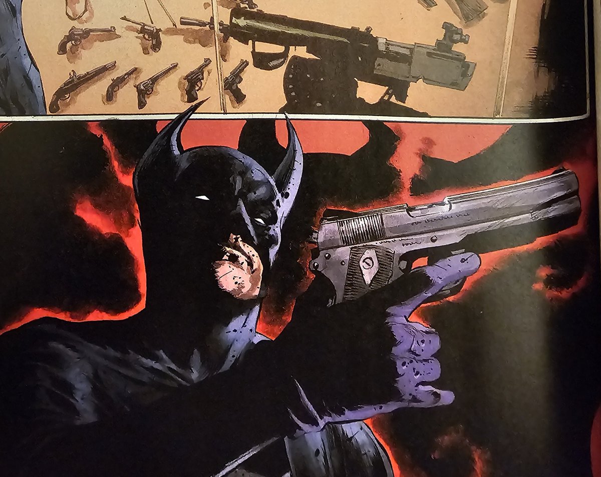 Sometimes, Batman uses a gun.