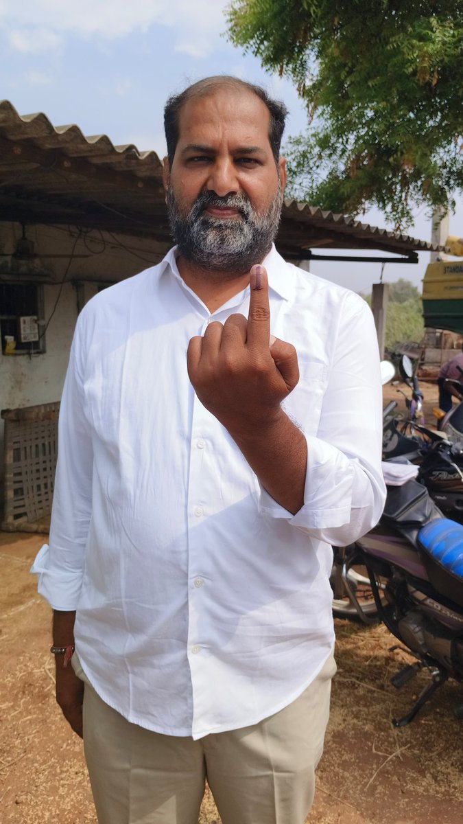 SureshReddy4BJP's tweet image. Cast my vote for a #ViksitBharat 

I urge everyone to exercise their right to vote and participate in this festival of democracy.
