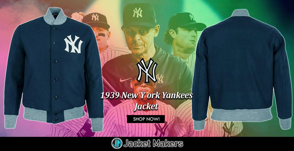#1939 Navy Wool #NYYankees Full-Button #Varsity Jacket. jacketmakers.com/product/varsit… #Mens #Women #OOTD #Style #Fashion #Outfits #Costume #Cosplay #Gifts #Jacket #Yankees #sports #NY #RepBX #NYY #letsgoyankees #baseball #yankeestadium #summer #sale #shopnow