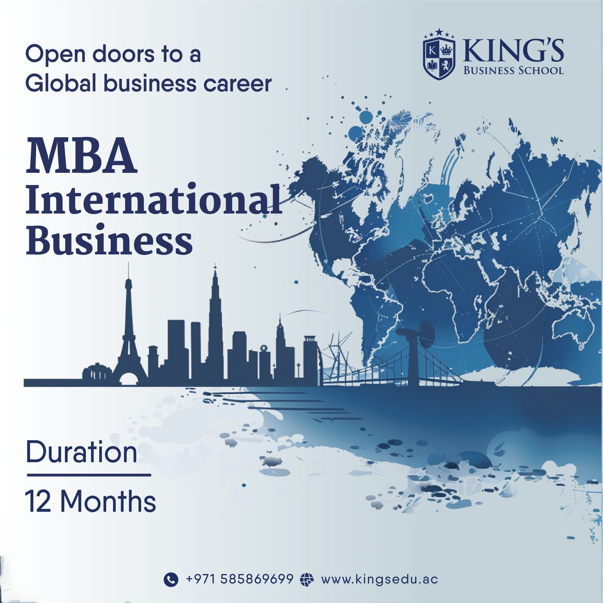 What does an MBA in International Business open doors to?

To know more, contact us: 00971585869699
.
.
#MBAInternationalBusiness #GlobalBusinessOpportunities #MBA #MBAPrograms #EMBACourses #kingsbusinessschool #KingsBSchool
