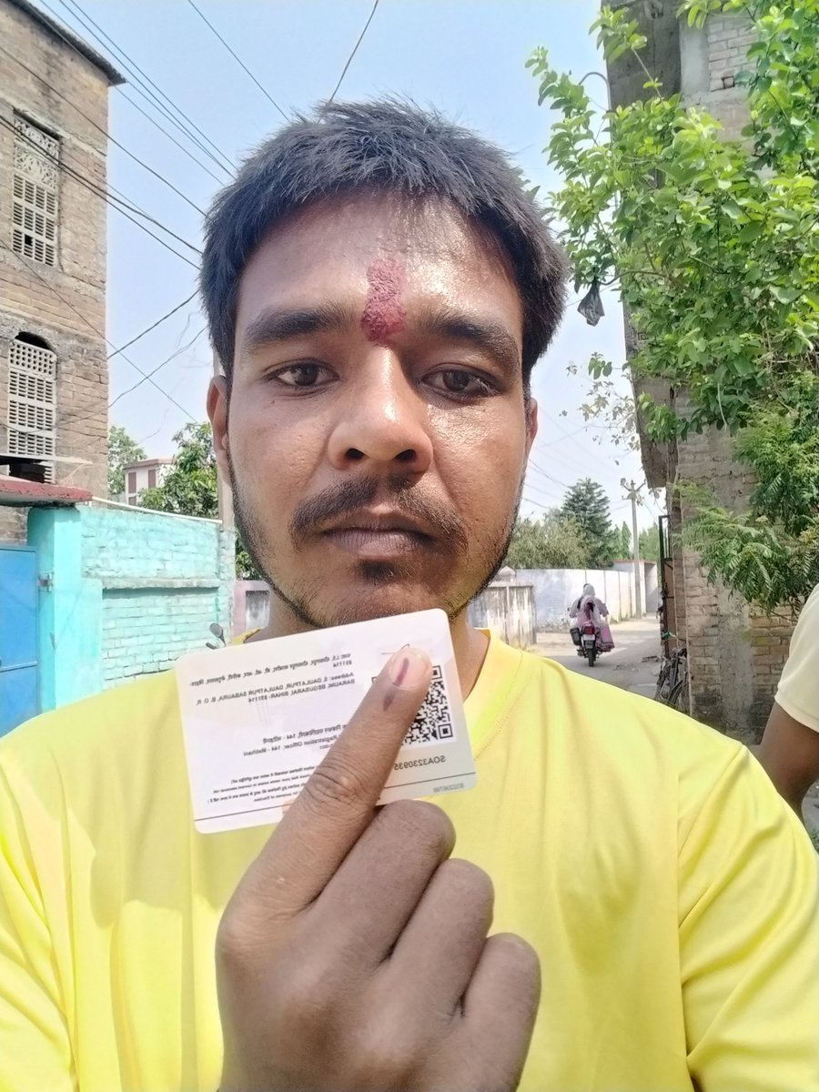 OfficialAmarjee's tweet photo. Voted for Dictatorship
Make sure yo do too..
#LokSabhaElections2024 
#Phase4 https://t.co/BGShEiZcs0