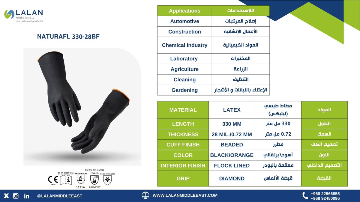 Latex Unlined100g - Industrial Glove

#gloves #breathability #treetohand #lalanmiddleeastllc #rubber #workgloves #safetygloves #disposablegloves #glovemanufacturer #quality #chemical #resistant #cutprotection #protection #handprotection #middleeast #ppeproducts #latex