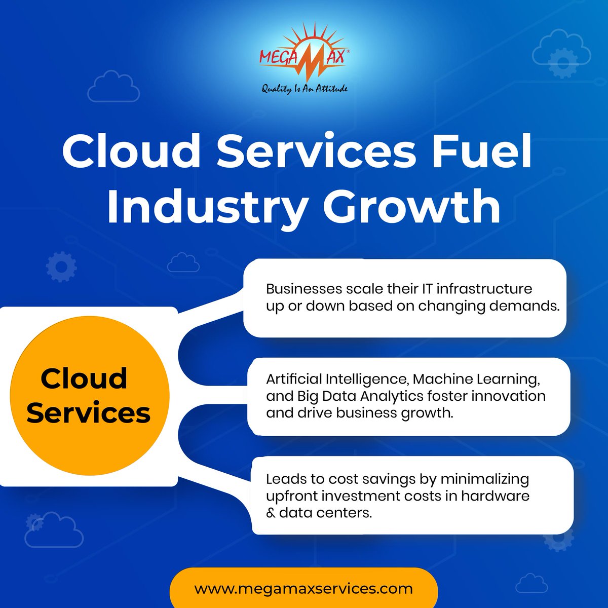 Cloud services offer on-demand scalability, fueling innovation with cutting-edge tools like AI and Big Data

megamaxservices.com

#megamaxservices #itservices #cloudtech #itprivacy  #itsolutions #CloudBased #webdesignanddevelopment #itsolutions #empowerbusiness #investsmarter