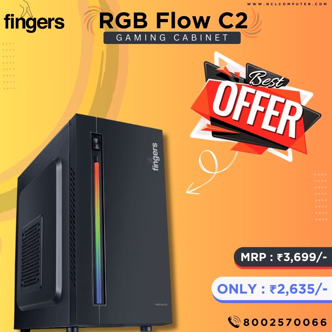 ✔Brand: Fingers ✔Model: RGB Flow C2 ✔Type: Gaming Cabinet ✔MRP: ₹3,699/- ⚡Offer Price: ₹2,635/- 🛒Buy Now : shorturl.at/chiMN 📞8002570066 #gamingsetup #gaming #gamer #fingers #gamingcabinet #pcgaming #gamingrig #rgbcabinet #budgetpc #nclcomputer #ranchi