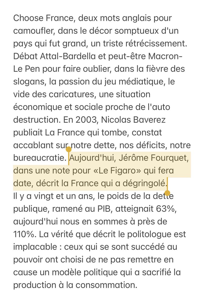 L'éditorial du Figaro, par @vtremolet : «la France qui dégringole» → lefigaro.fr/vox/economie/l…