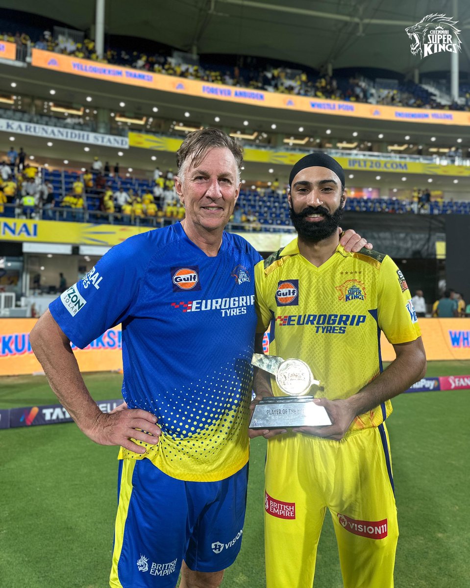 'I’m very thankful to the CSK management, They treated me so well when I was injured the whole year'💛

                                           ~Simarjeet Singh