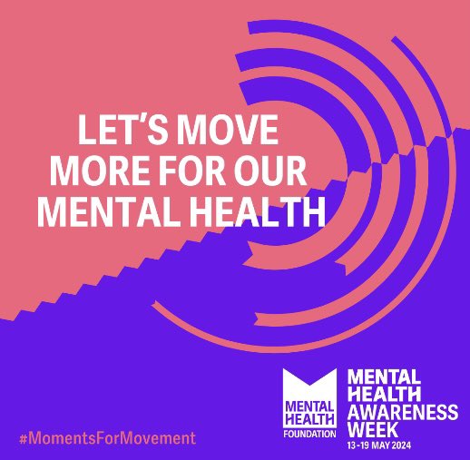 #MentalHealthAwarenessWeek #movemore #PositiveVibes #physicalactivity #mentalwellbeing