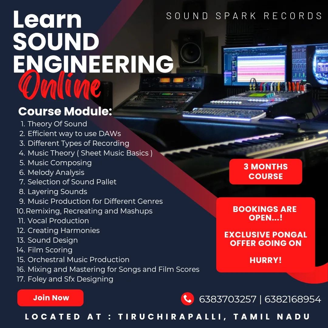 Online and offline classes contact us for more details 
#sound #soundengineer #soundengineering #musicproductioncourse #musicproduction #mixingandmastering #mixingengineer