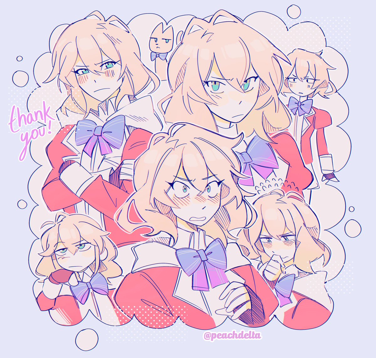 「sketch page commission for  on VGen!!! t」|delta ♡ @ SCARVIO SPOILERSのイラスト