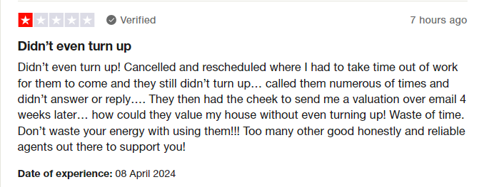 CHLOE COLLARD gave Purplebricks UK 1 star via @Trustpilot trstp.lt/MNzASyjlU #CONmisery #NoBull #ownit