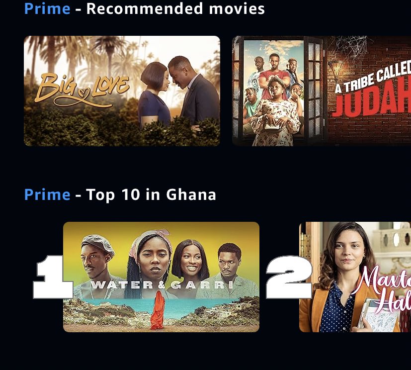 Water and Garri film by Tiwa Savage is still the number 1 prime movie in Ghana🇬🇭 #WaterAndGarri