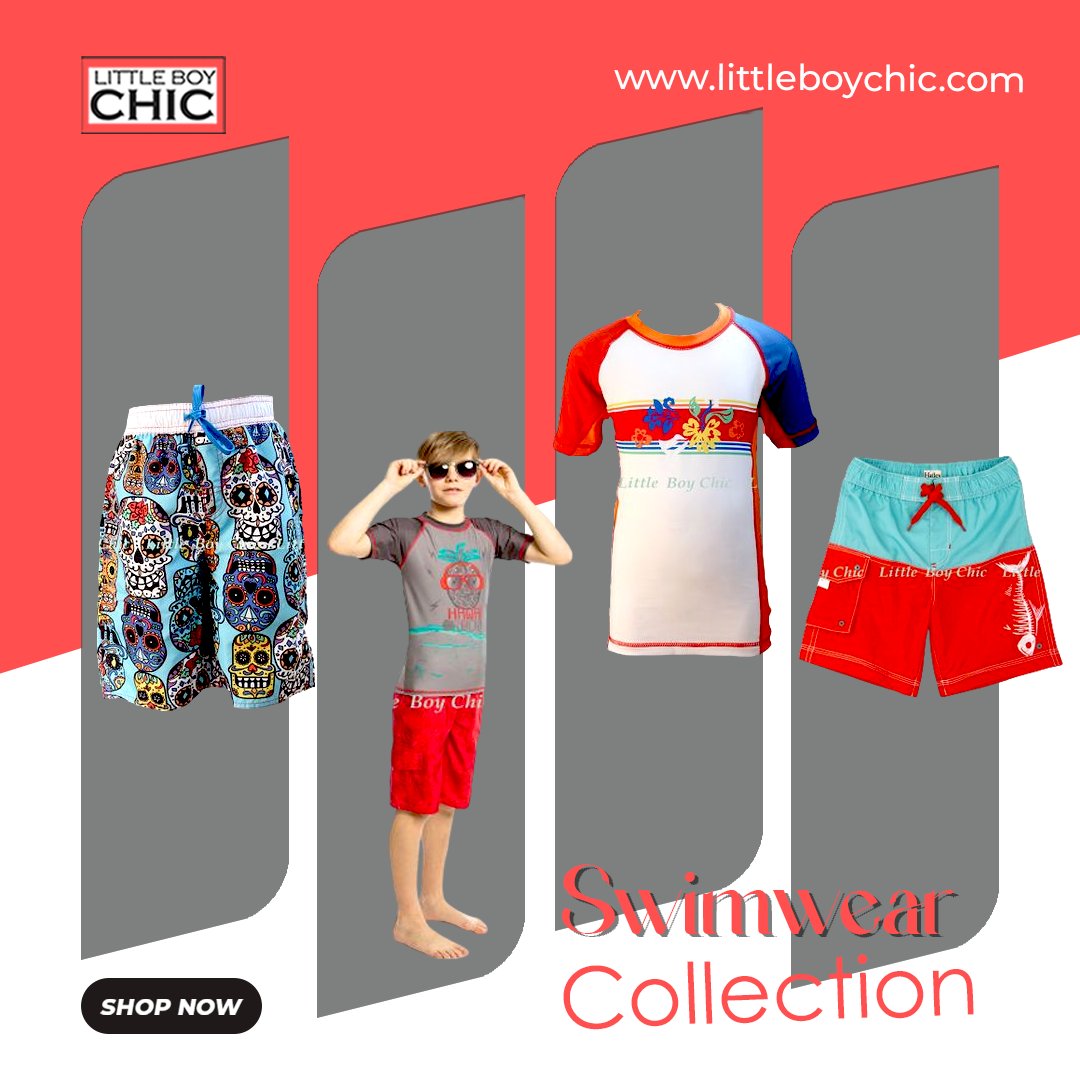 From tots to tweens, discover our Swimwear Collections. 👦👕With a focus on comfort and charm, we offer stylish threads for boy’s ages 0-12. Shop now: littleboychic.com
.
.
.
.
#KidsStyle #BoysFashion #FashionForBoys #momlife  #boymom  #ChildhoodMemories #FashionKids