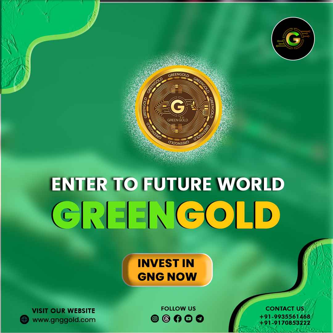 Enter to Future World GreenGold✨💯📈💚
.
#gnggoldinvestment #greengoldinvesting #gnggold #gnggoldstaking #investincrypto #bestcryptocurrency #cryptomarket #tradegnggold #growyourportfolio 
.
.
Disclaimer: Nothing on this page is financial advice, please do your own research!