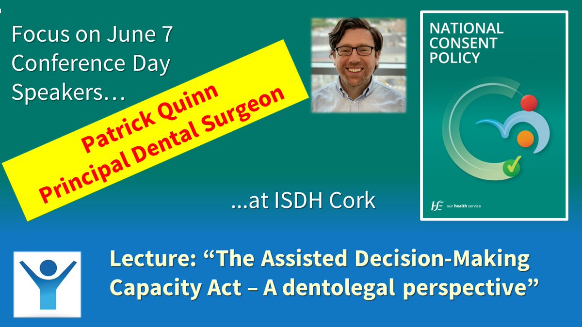 Focus on ISDH Conference Speakers: Patrick Quinn is Principal Dental Surgeon Cork & Kerry HSE. In 2023 The British Fluoridation Society @britishfluorid1 awarded him its first Career Development Fellowship. Conference booking is here isdh.ie/conference-202… #specialcaredentistry