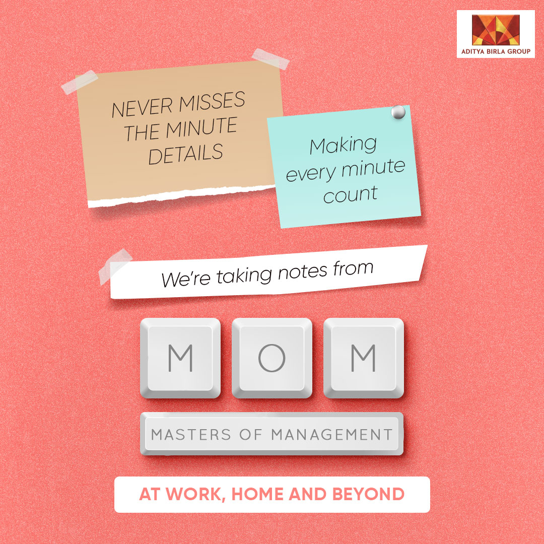 From noticing a haircut to catching a typo in a presentation, she sees it all. They masterfully manage both family and work!

#AdityaBirlaGroup
#BigInYourLife
#MastersOfManagement
#MothersDay2024