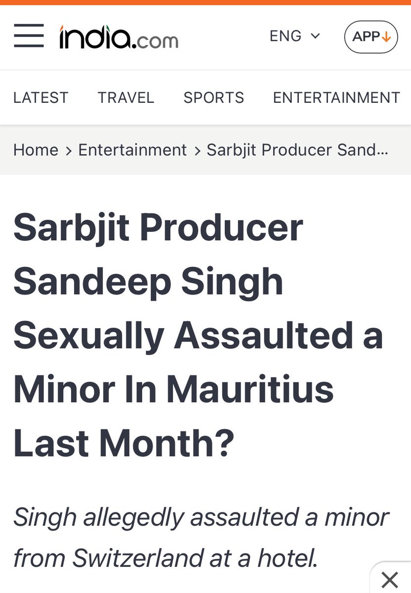 @PMOIndia Sir 🙏🏼, why is @BJP4India supporting a BWood producer #SandeepSingh with a history of sexually assaulting a minor boy ? @HMOIndia @CBIHeadquarters 

What role has he played in Sushant Singh Rajput murder ?

Modiji Secure Justice For SSR

#BollywoodKiGandaki