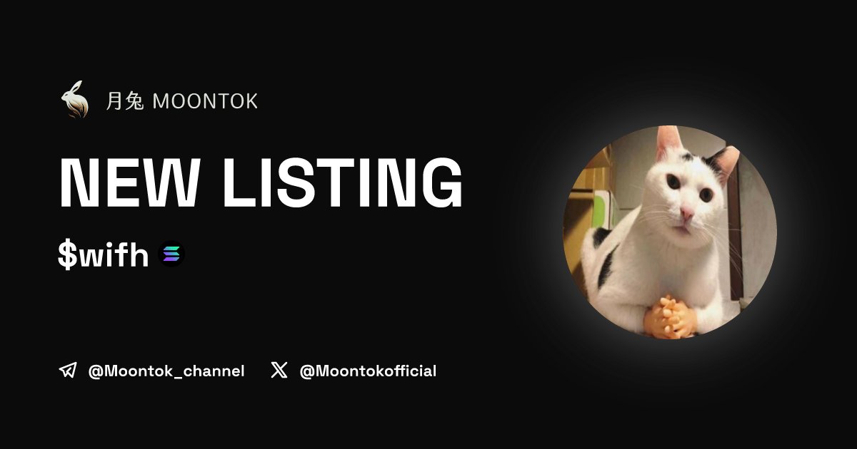 MoontokListing's tweet photo. ⚡ 月兔雷霆 - Moontok Xpress

Catwifhands ($wifh)
https://t.co/vAEvYi1oLe

HixLnsu2TGPG7faQGZK56LinEMVHzSX2STzcoRefRkWE

LIQ: $24,066 | MC: $52,496

#altcoin #memecoins @catwif_hands @moontokofficial https://t.co/VDiYYCm3mC