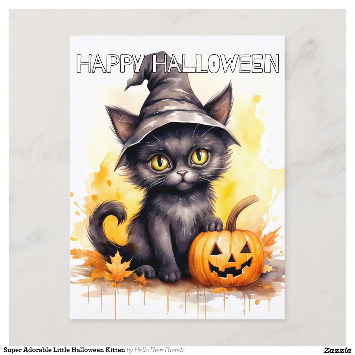 Super Adorable Little Halloween Kitten Postcard→zazzle.com/z/akw0dvjk?rf=…

#Postcards #Hello #Stationery #HappyHalloween #Halloween #Pumpkins #Halloween2024 #TrickOrTreat #Cats #Caturday #Kittens #Zazzle
