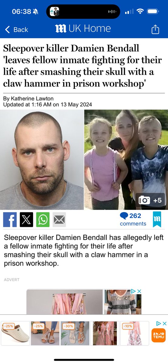 When I become 🇬🇧 Dictator, whatever this thing is will be executed alongside lots of his fellow maggots. Want to join my revolution ? Bendall, 34, brutally killed his partner Terri Harris, 35, as well as her children John Paul Bennett, 13, and 11-year-old Lacey Bennett at the…