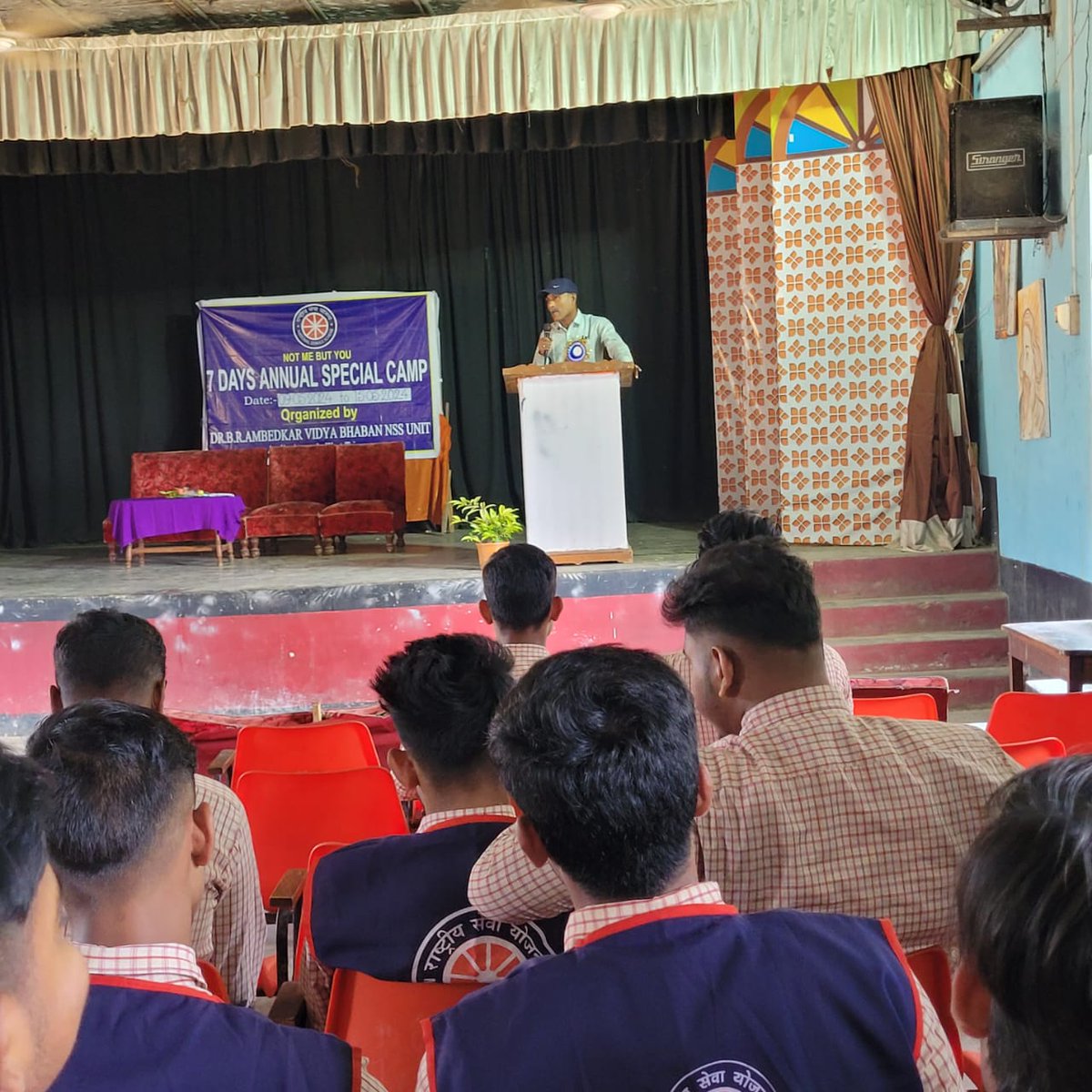 NSS unit of Dr. B.R.Ambedkar Vidya Bhaban, Aralia, West Tripura, during special organised a awareness programme on 'Drug Addiction' by Subrata Das, Inspecting Officer(Drugs),Health &Family Welfare Dept, Govt. of Tripura . @_NSSIndia @YASMinistry @ianuragthakur @DrManikSaha2