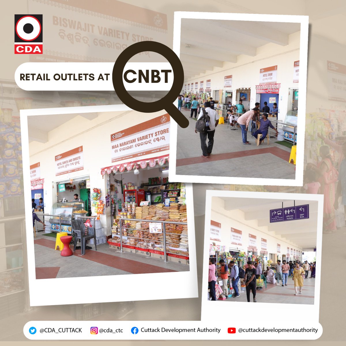 The Cuttack Netaji Bus Terminal (CNBT) has a dedicated space for Retail Outlets……A glimpse

#cuttackdevelopmentauthority #CDA #cuttack #retailoutlets #CNBT #cuttacknetajibusterminal