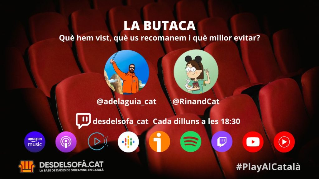 El pòdcast LA BUTACA al TOP 50 espanyol! Ens hem aixecat amb una molt bona notícia, el videopodcast LA BUTACA ha entrat al TOP 50 de pòdcasts de cinema i TV a Apple Pòdcast. Arribant al lloc 26 del rànquing espanyol. MOLTES GRÀCIES! Recupera'ls tots: desdelsofa.cat/videopodcast-l…