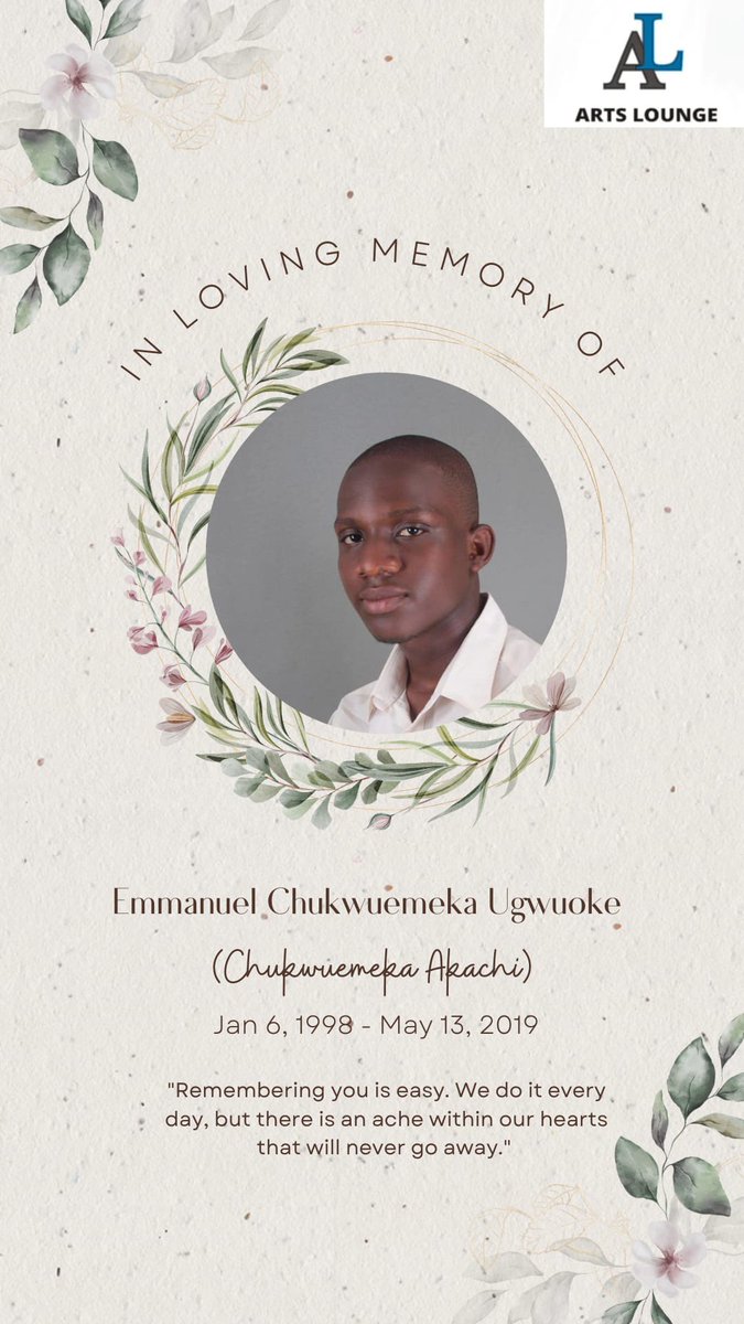 LoungeArts's tweet photo. Remembering Akachi Chukwuemeka. Forever loved. @PoetryColumnNnd https://t.co/5GpmguGxFw