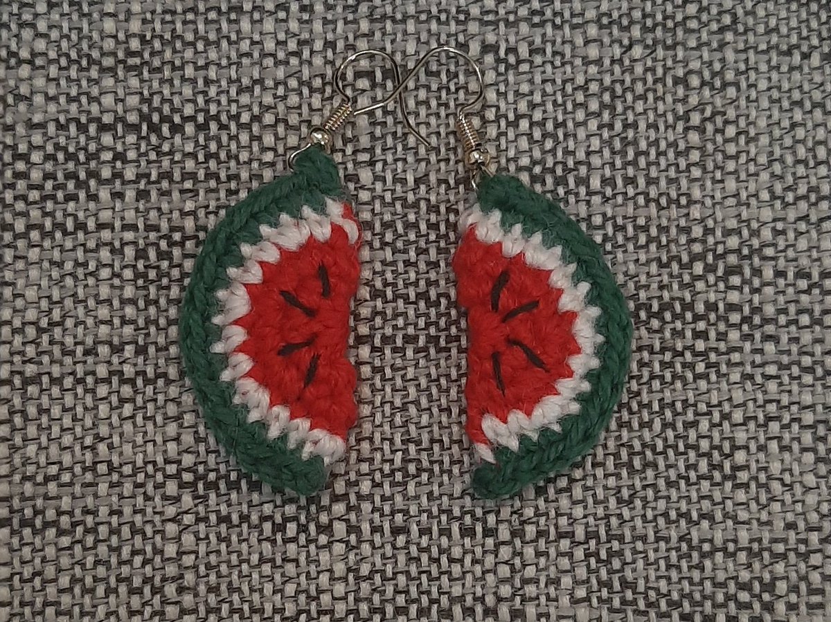 Watermelon earrings are a success! been giving out brooches at rallies (raised a decent amount of $$ through donations). I think these will be popular :)