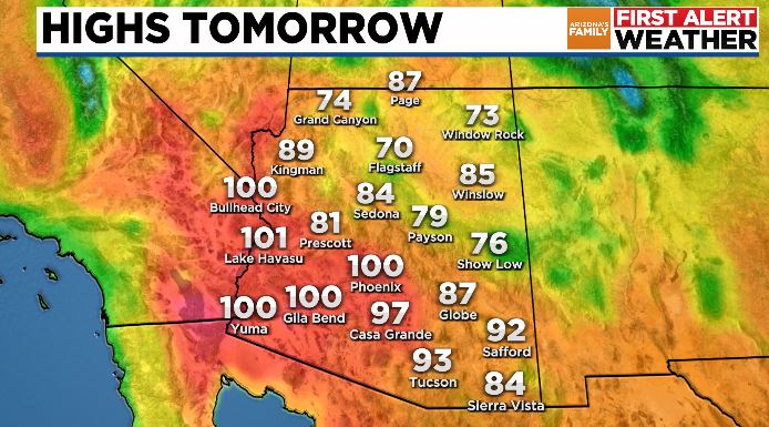 Hope everyone had a good weekend! We're tracking temperatures warmer than normal for this time of the year heading into the new week. Stay cool! azfamily.com/weather/ @azfamily