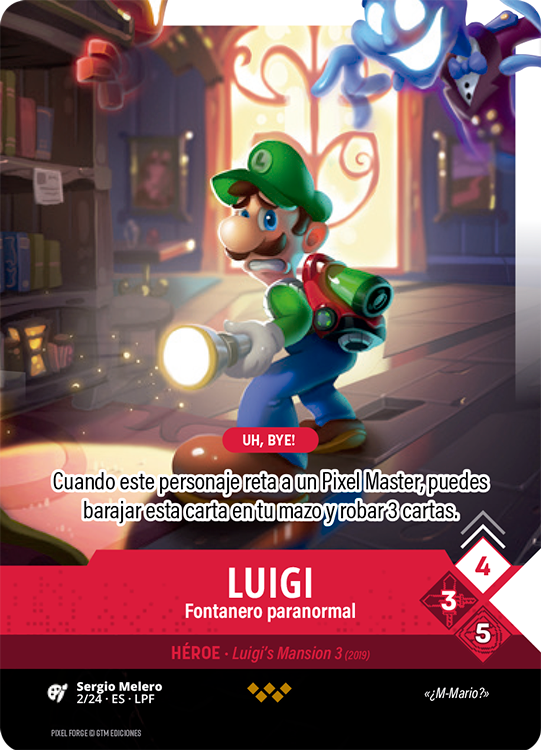 🔦«¿M-Mario?»

Luigi: Fontanero paranormal es nuestra nueva carta foil de #PIXELFORGE

✅¡Hazte con ella este mes con tu suscripción Premium!