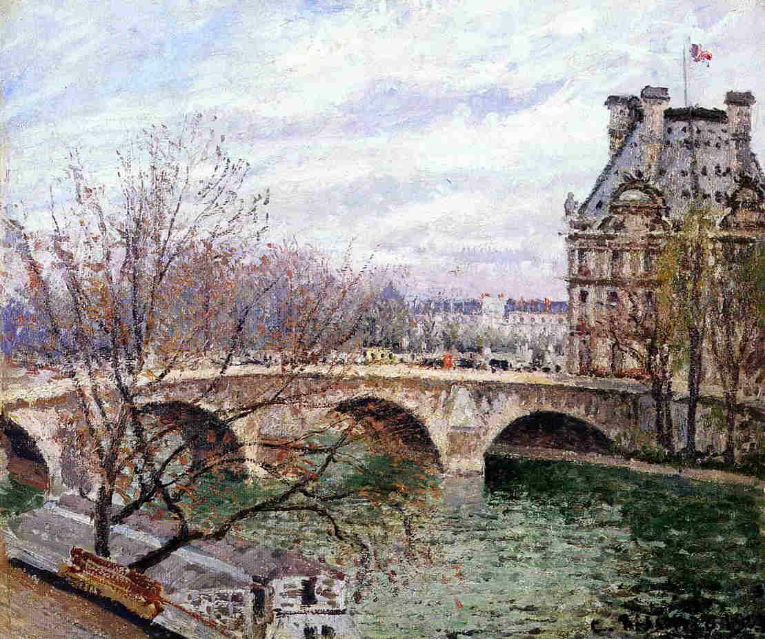 The Pont Royal and the Pavillon de Flore wikiart.org/en/camille-pis…