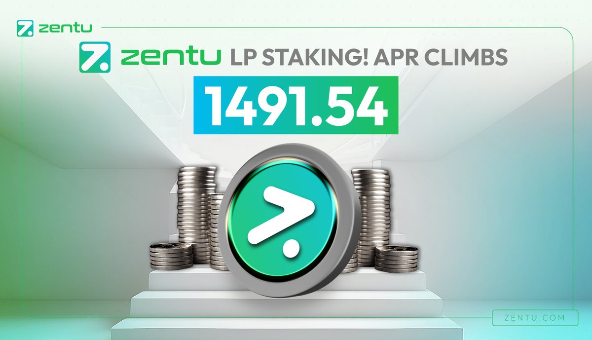 🤖 Experience unmissable returns up to 1491.54% when you stake $ZENTU tokens! 👍 Staking with ZENTU (stake.zentu.com) is easy and secure; Start now and start earning. 👉🏻 ZENTU manual: zentu.com/staking-manual… #ZentuAI #ZENT #Staking #AIartwork