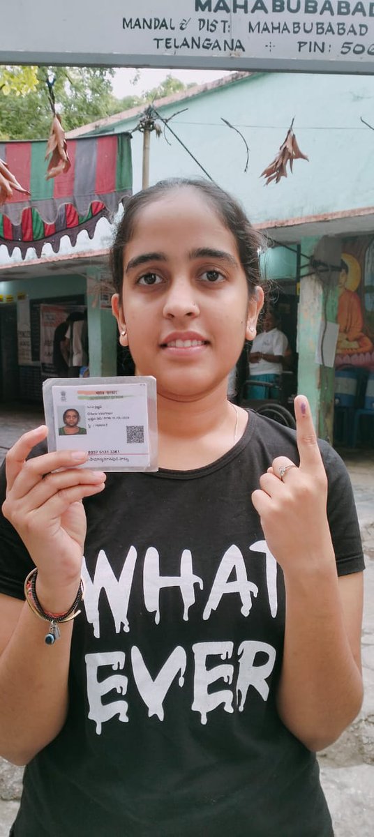 SVEEP_MHBD's tweet photo. First time vote casted from PS Name : MPUPS Chinnagudur, No.234, AC - 101, Dornakal, PC - 16, Mahabubabad
@CEO_Telangana 
@Collector_MBD 
@ECISVEEP https://t.co/UTYejFpPnB