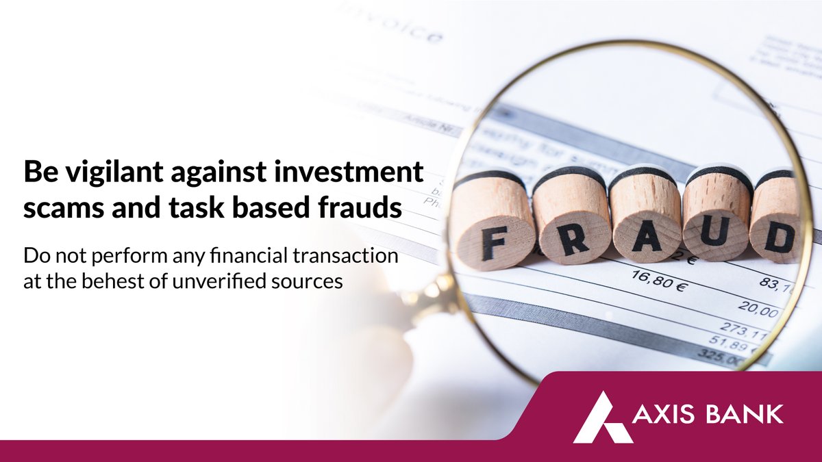 Stay vigilant against investment or task-based fraud! Protect your financial and personal information by verifying sources, researching thoroughly, and never sharing sensitive details online. #StaySafe #FraudPrevention