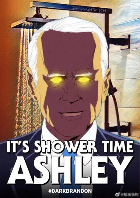 How are the propaganda pushers going to dance around this? IT'S SHOWER TIME ASHLEY!!!!!!!!!!