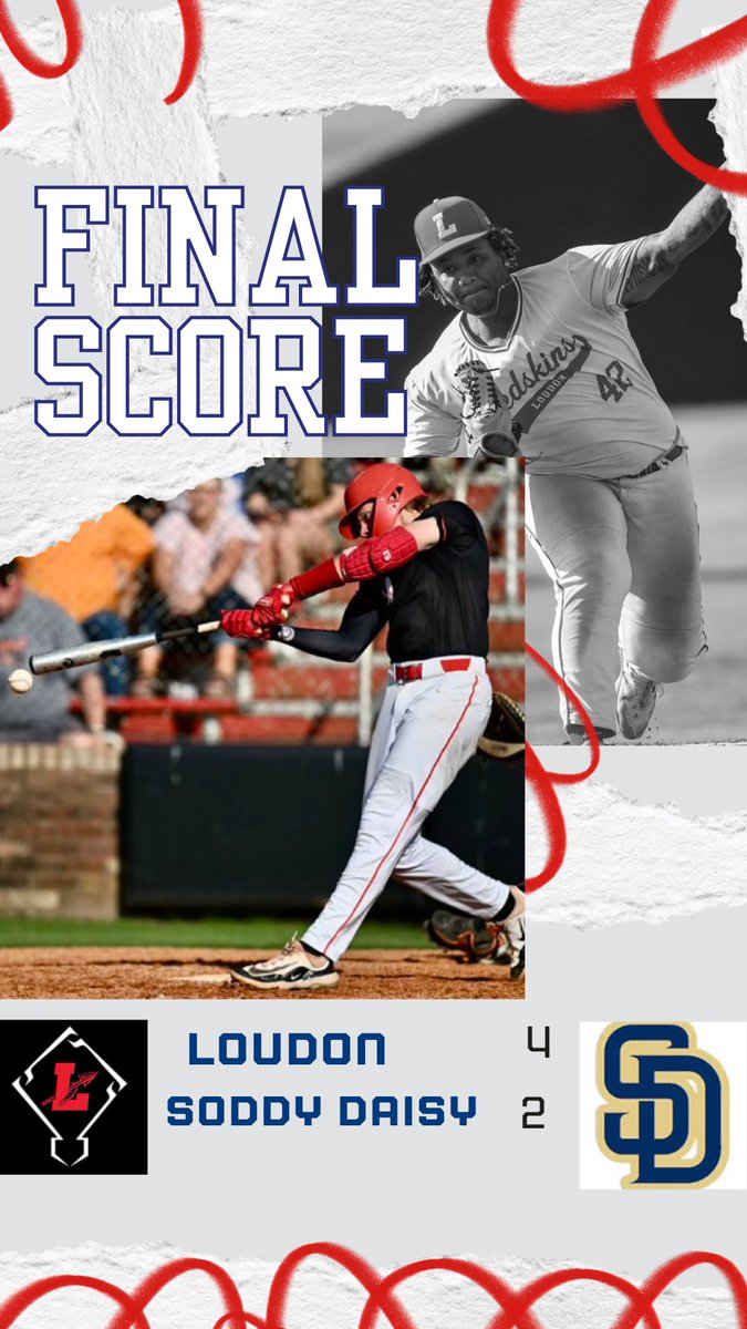 Loudon High School Baseball (@baseballloudon) on Twitter photo Game 2 Recap: Patterson 7 IP, 7H, 2R, 1ER, 3Ks <a href="/JaxonWalker15/">Jaxon Walker</a> W/ 2 hits, 1RBI, Patterson W/ a hit, <a href="/aidanwilkerson5/">aidan wilkerson</a> W/ a hit, <a href="/Betheln25/">Nolan Bethel</a> w/ a 💣 and 3 RBIs <a href="/5StarPreps/">5Star Preps</a> <a href="/TNBaseballReprt/">TN Baseball Report</a>
<a href="/prepxtra/">PrepXtra</a>
@TNBballReportII
<a href="/ETBCAbsb/">ETBCA</a>
<a href="/tnballplayers/">Tennessee Baseball Network</a>
<a href="/NewsHeraldSport/">News-Herald Sports</a>
<a href="/RedskinRadio/">©RedskinRadio</a> Game 2 Recap: Patterson 7 IP, 7H, 2R, 1ER, 3Ks <a href="/JaxonWalker15/">Jaxon Walker</a> W/ 2 hits, 1RBI, Patterson W/ a hit, <a href="/aidanwilkerson5/">aidan wilkerson</a> W/ a hit, <a href="/Betheln25/">Nolan Bethel</a> w/ a 💣 and 3 RBIs <a href="/5StarPreps/">5Star Preps</a> <a href="/TNBaseballReprt/">TN Baseball Report</a>
<a href="/prepxtra/">PrepXtra</a>
@TNBballReportII
<a href="/ETBCAbsb/">ETBCA</a>
<a href="/tnballplayers/">Tennessee Baseball Network</a>
<a href="/NewsHeraldSport/">News-Herald Sports</a>
<a href="/RedskinRadio/">©RedskinRadio</a>