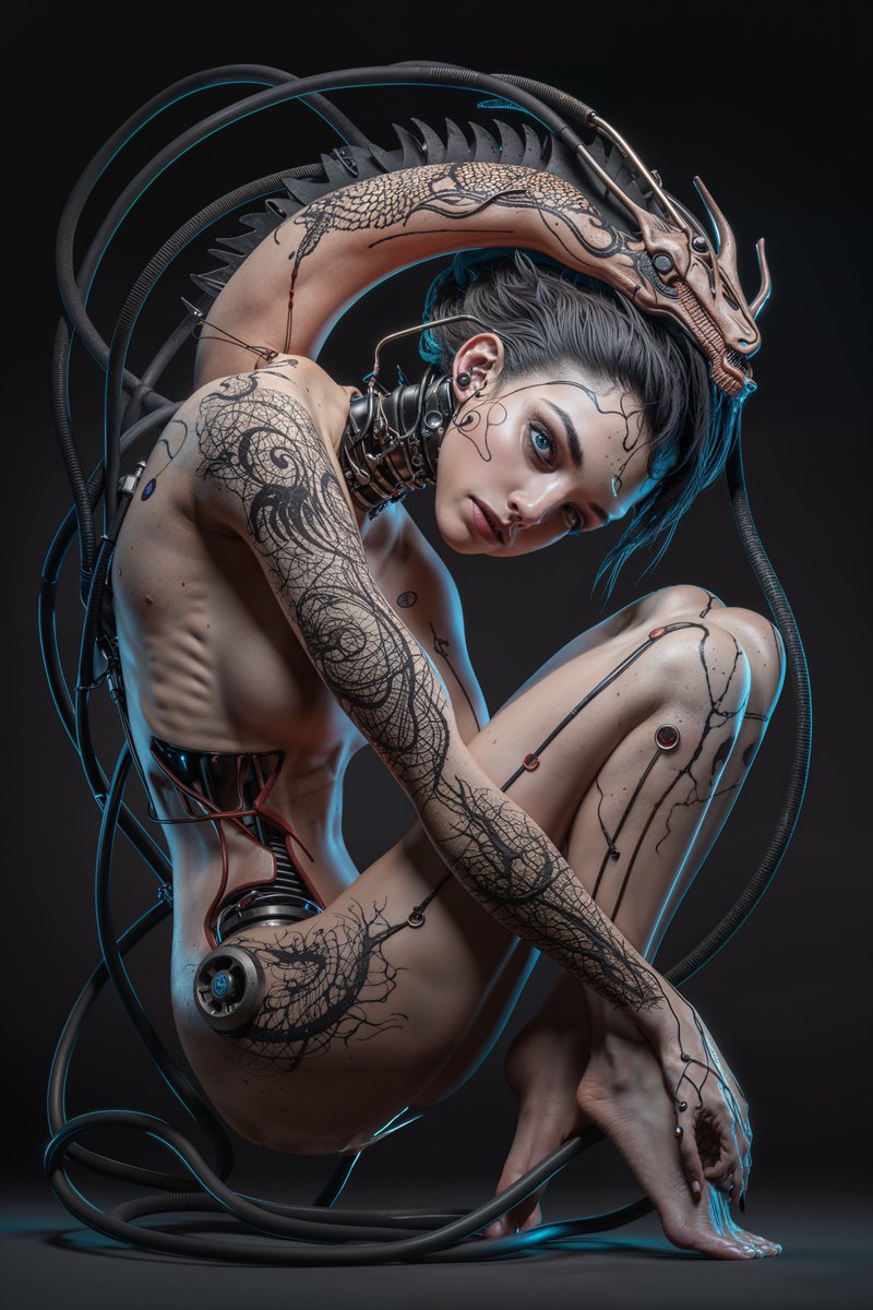 This brings a whole meaning to 'the girl with the dragon tattoo'