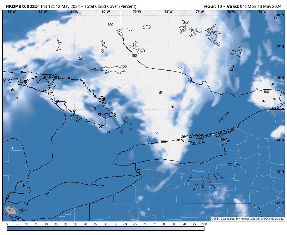 #ONStorm #ONwx 🆕 Northern Lights Update for Sunday Night ⏰ 9:25 PM (May 12, 2024) The aurora borealis may grace the skies across Canada for a third consecutive night this evening. According to the latest forecast from the Space Weather Prediction Centre, we are anticipating…