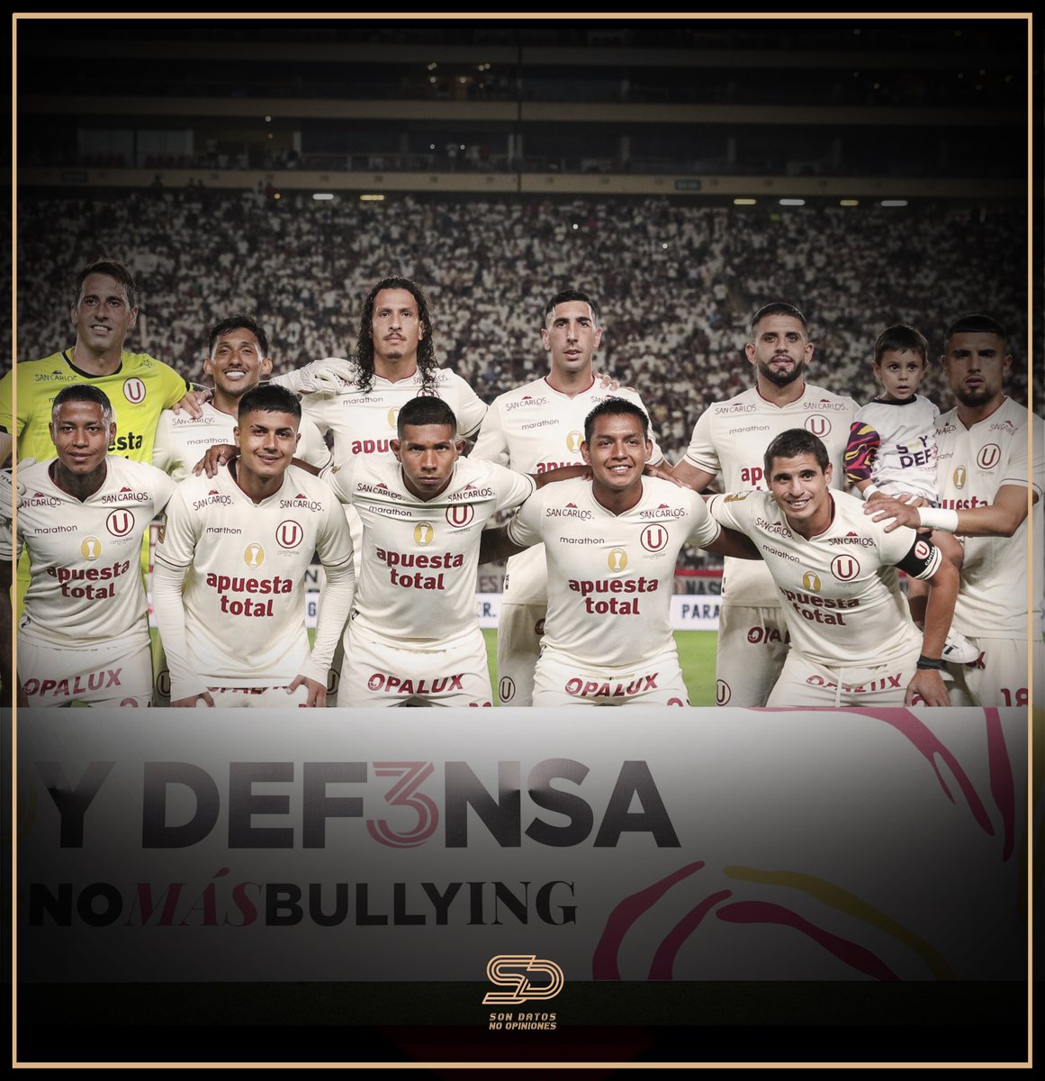 HISTÓRICO. Universitario de Deportes ha logrado ganar por tres goles de diferencia a Sporting Cristal por segunda vez en Primera División de Perú en este Siglo XXI (desde el año 2001). Lo hizo en el triunfo por 3-0 en el año 2013 y por 4-1 en el año 2024.