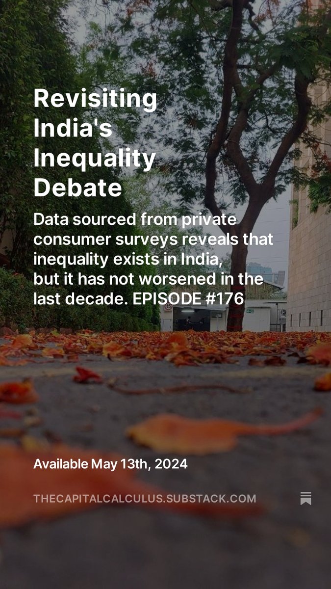 Hi Everyone, My latest blog post will drop in the next two hours. This time I revisit the heated debate over inequality in India triggered by recent remarks by former Congress President Rahul Gandhi and just ousted Sam Pitroda of the overseas Congress. Sharing a teaser. Do watch